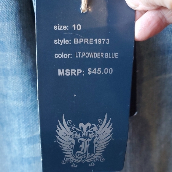 F.U.S.A.I. Classic Blue Denim Straight-Leg Jeans - Picture 3 of 10